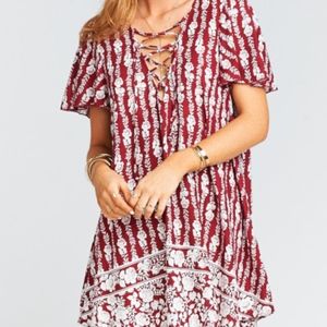 Show Me Your Mumu Kylie Lace Up Dress